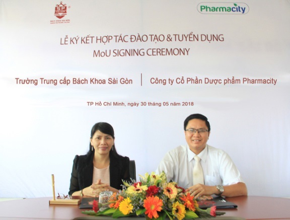 trường trung cấp bách khoa sài gòn và công ty dược pharmacity ký kết hợp tác