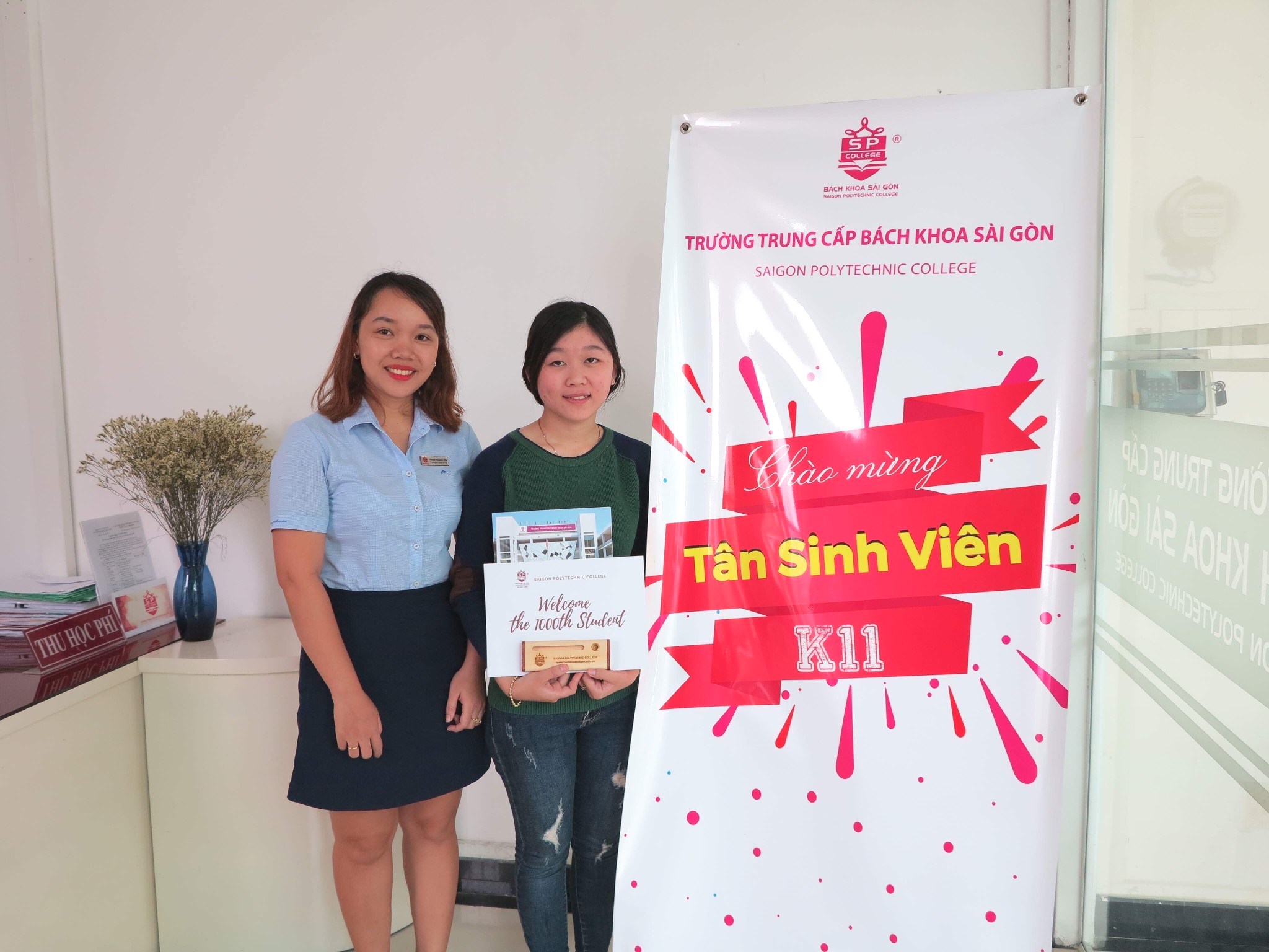 Trường Trung cấp Bách Khoa Sài Gòn chào đón sinh viên thứ 1000