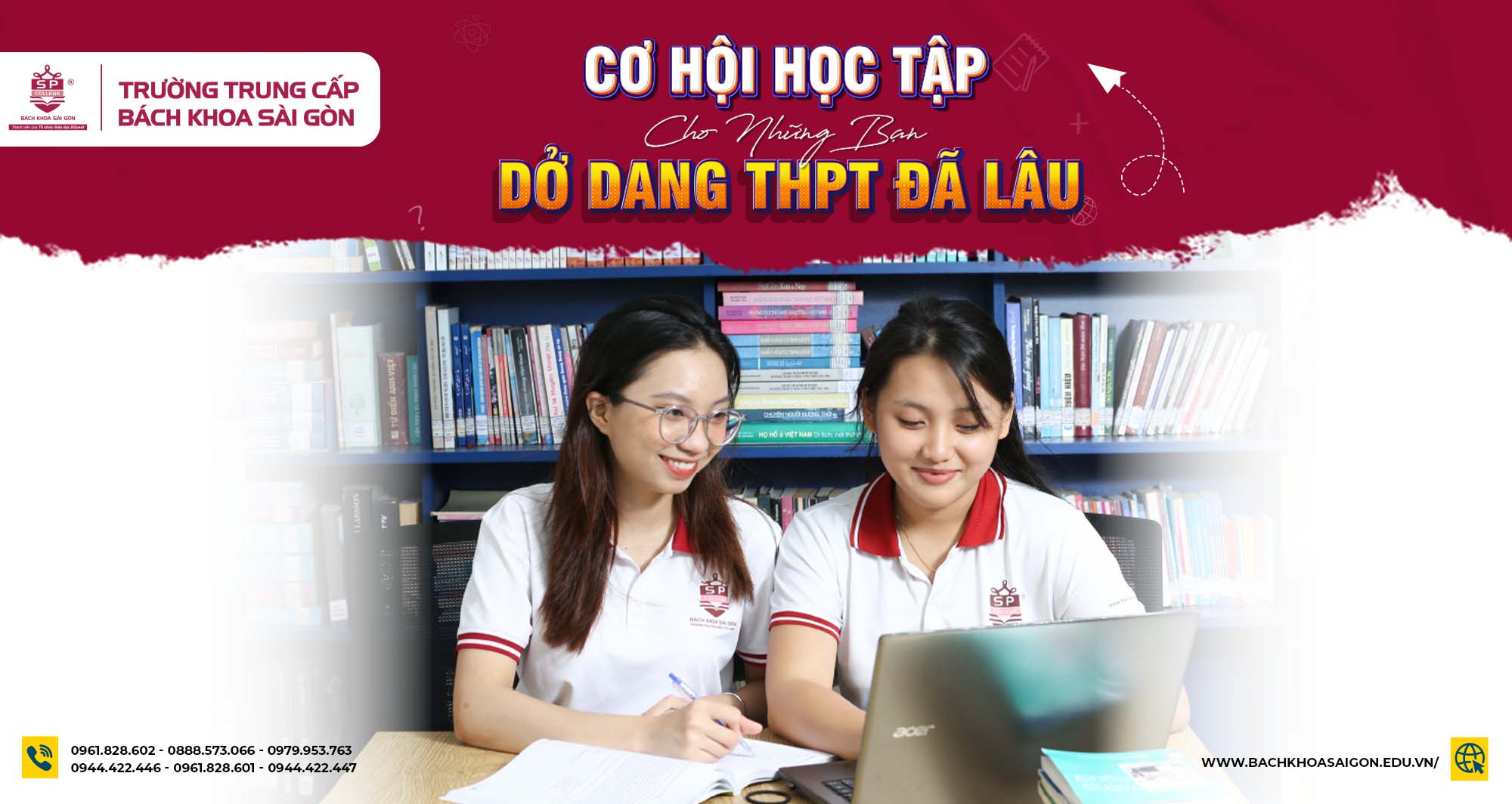 Cơ hội học tập cho các bạn dang dở Trung học Phổ thông đã lâu