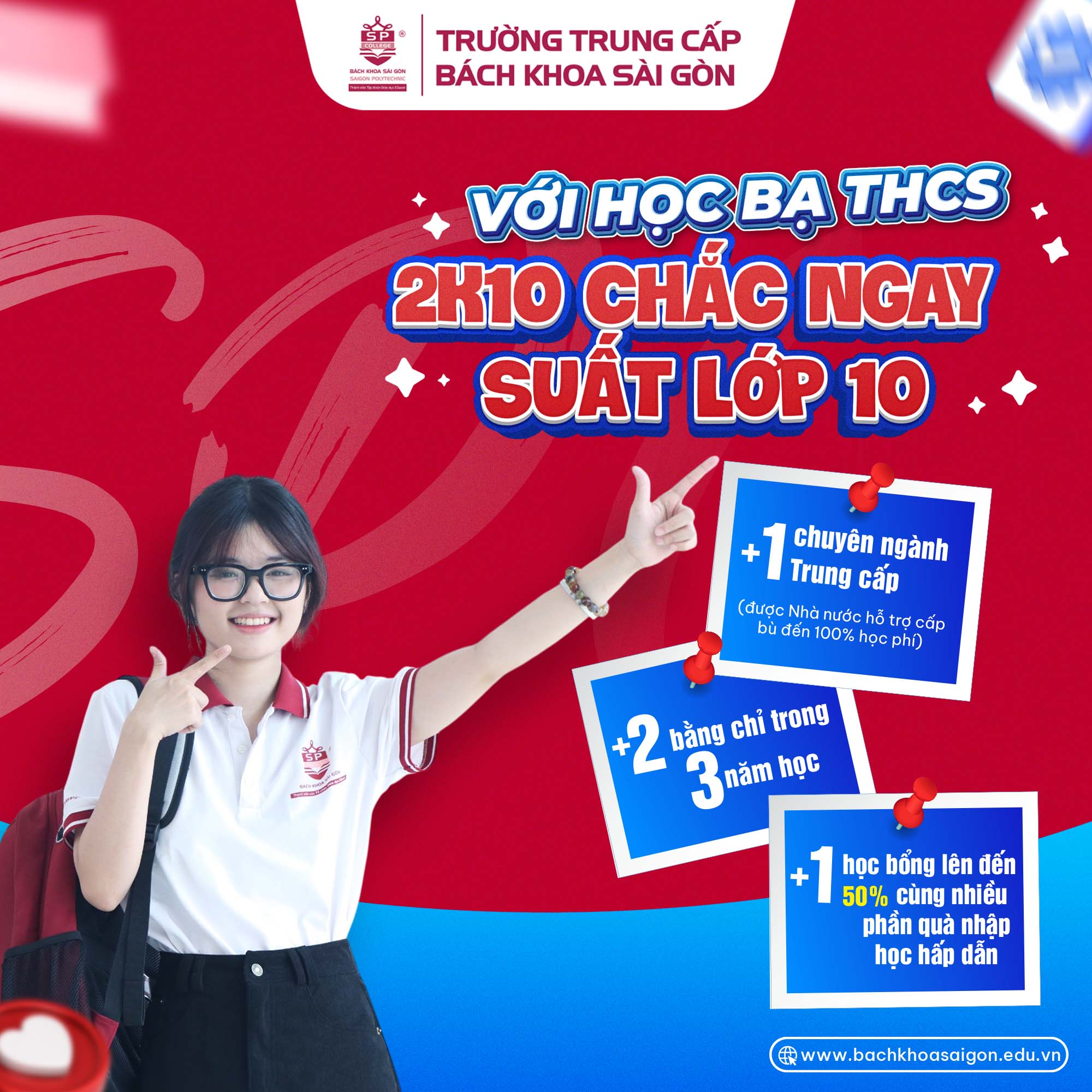 Học lớp 10 và trung cấp trong 3 năm