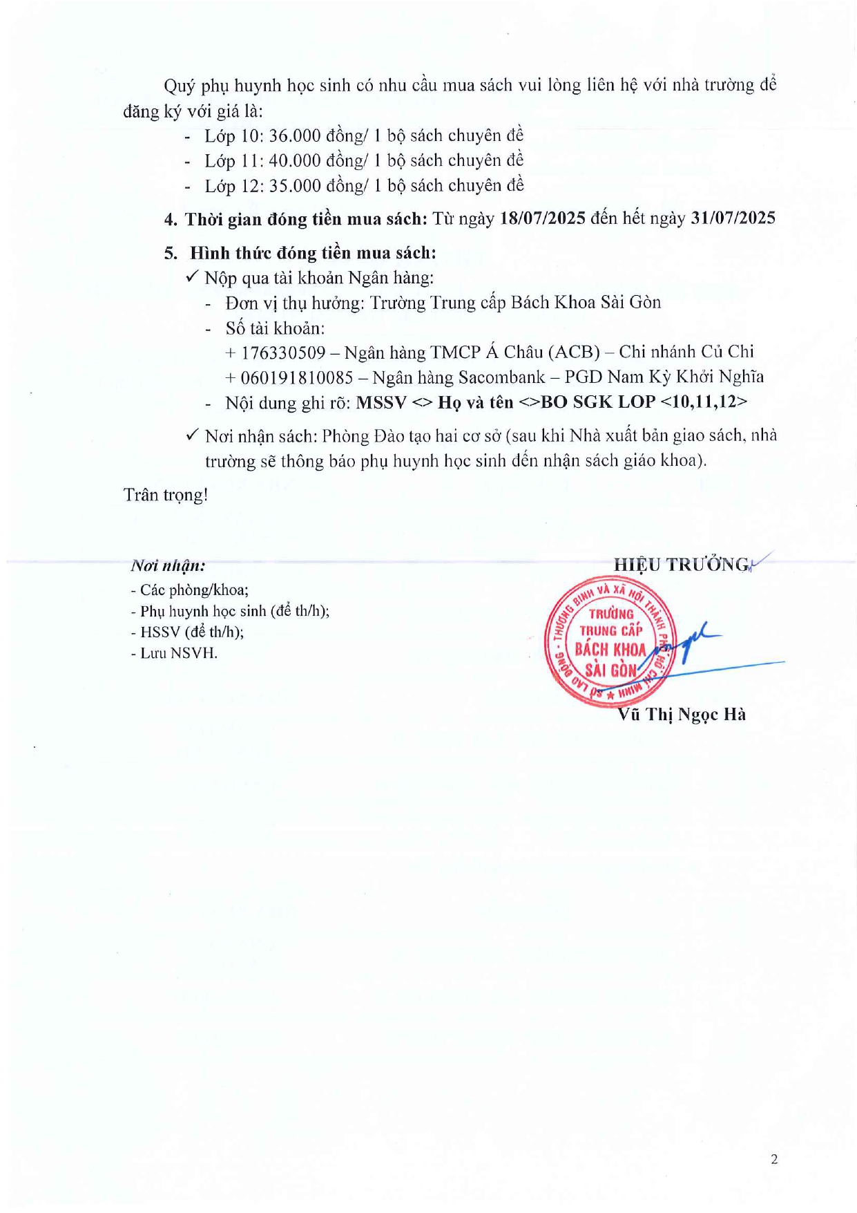 THONG BAO DANH MUC CHUYEN DE LOP 10 11 12 SU DUNG CHO NAM HOC 2025 2026 page 0002