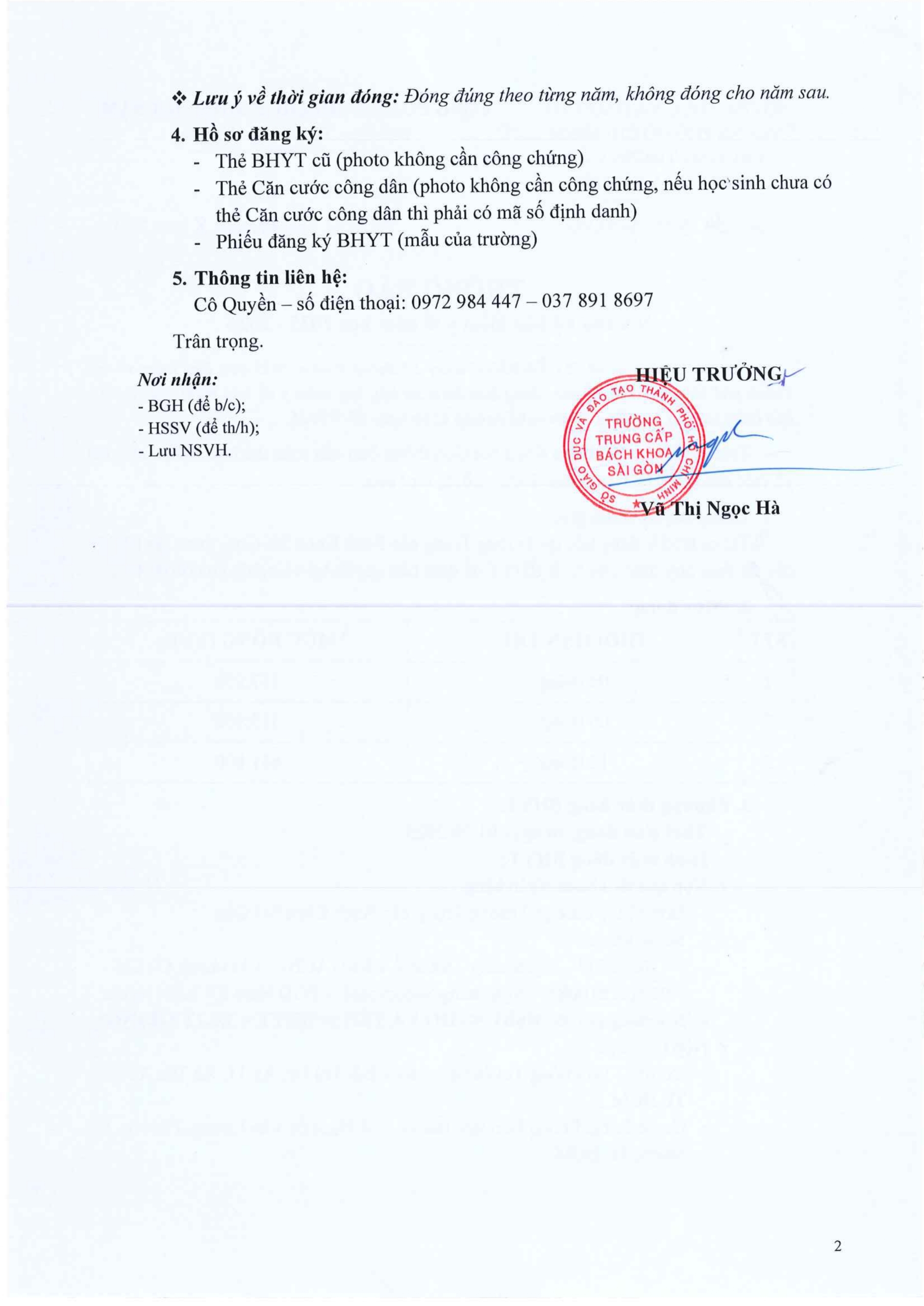 THONG BAO THU HO BHYT NAM HOC 2025 2026 page 0002 scaled
