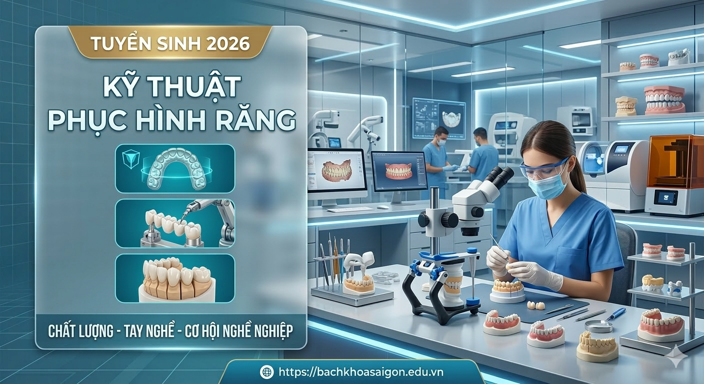 Chương trình đào tạo: Ngành Kỹ thuật phục hình răng 2 Trung cấp kỹ thuật phục hình răng