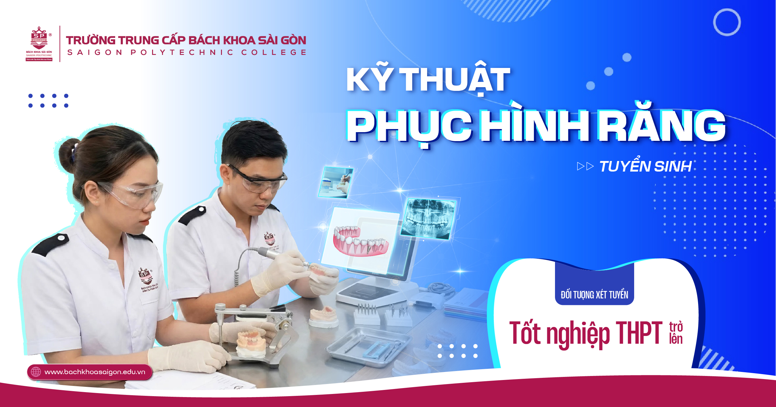 Tuyển sinh trung cấp ngành kỹ thuật phục hình răng