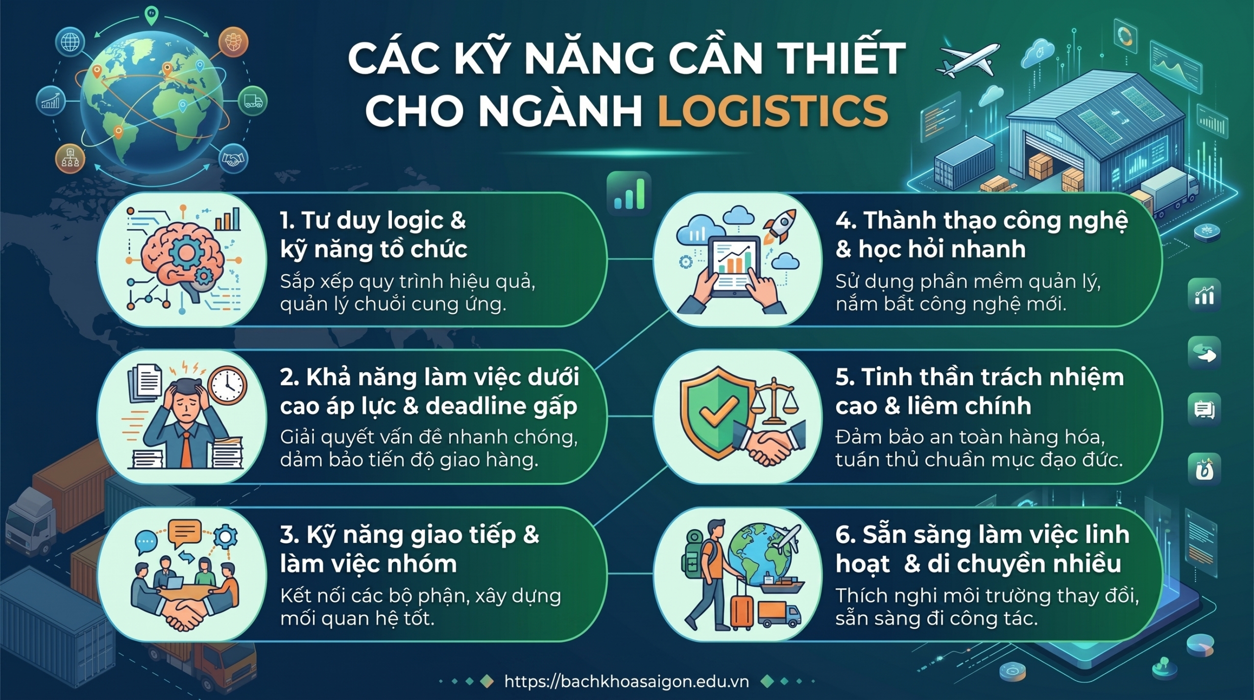 Ai phù hợp học ngành Logistics? Tố chất cần có của ngành 1 6 tố chất cho ngành học logistics