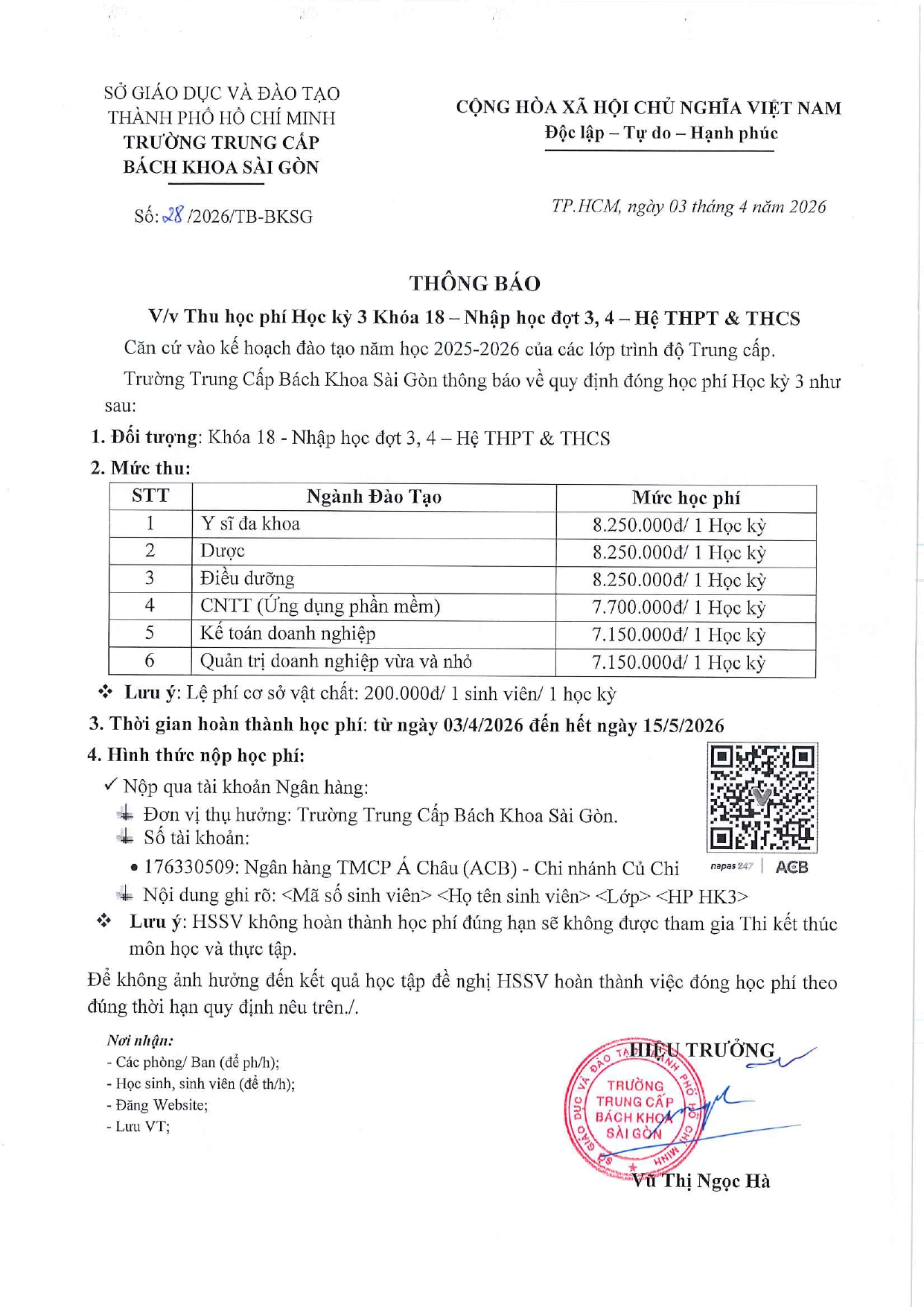 TB THU HP HK3 KHOA 18 DOT 3 4 HE THPT THCS page 0001