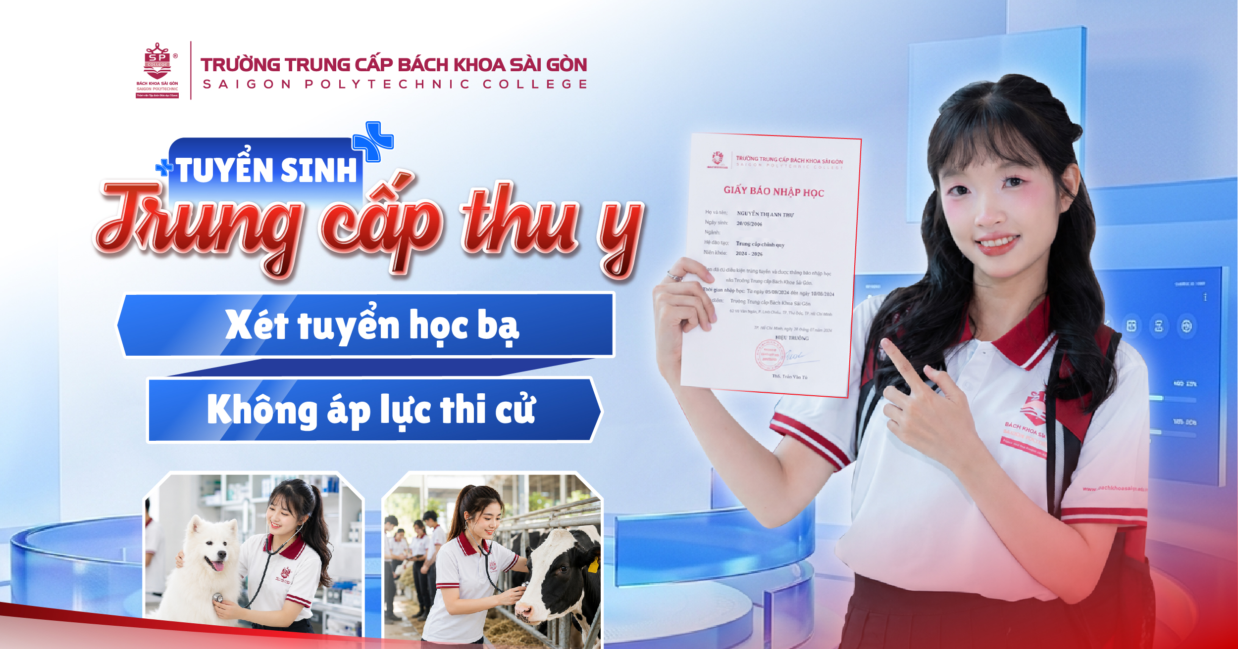 Điều kiện tuyển sinh Trung cấp Thú y và Thời gian học bao lâu ra trường?