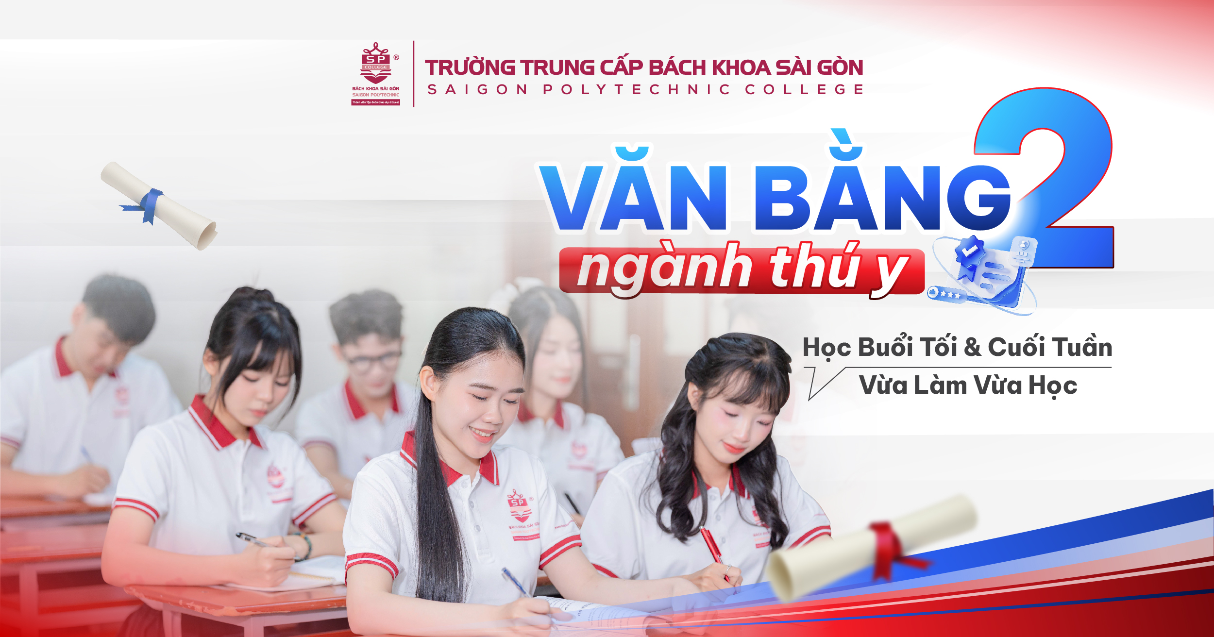 Học Văn bằng 2 Trung cấp Thú y: Đổi nghề nhanh, học ngoài giờ hành chính 1 Học Văn bằng 2 Trung cấp Thú y: Đổi nghề nhanh, học ngoài giờ hành chính