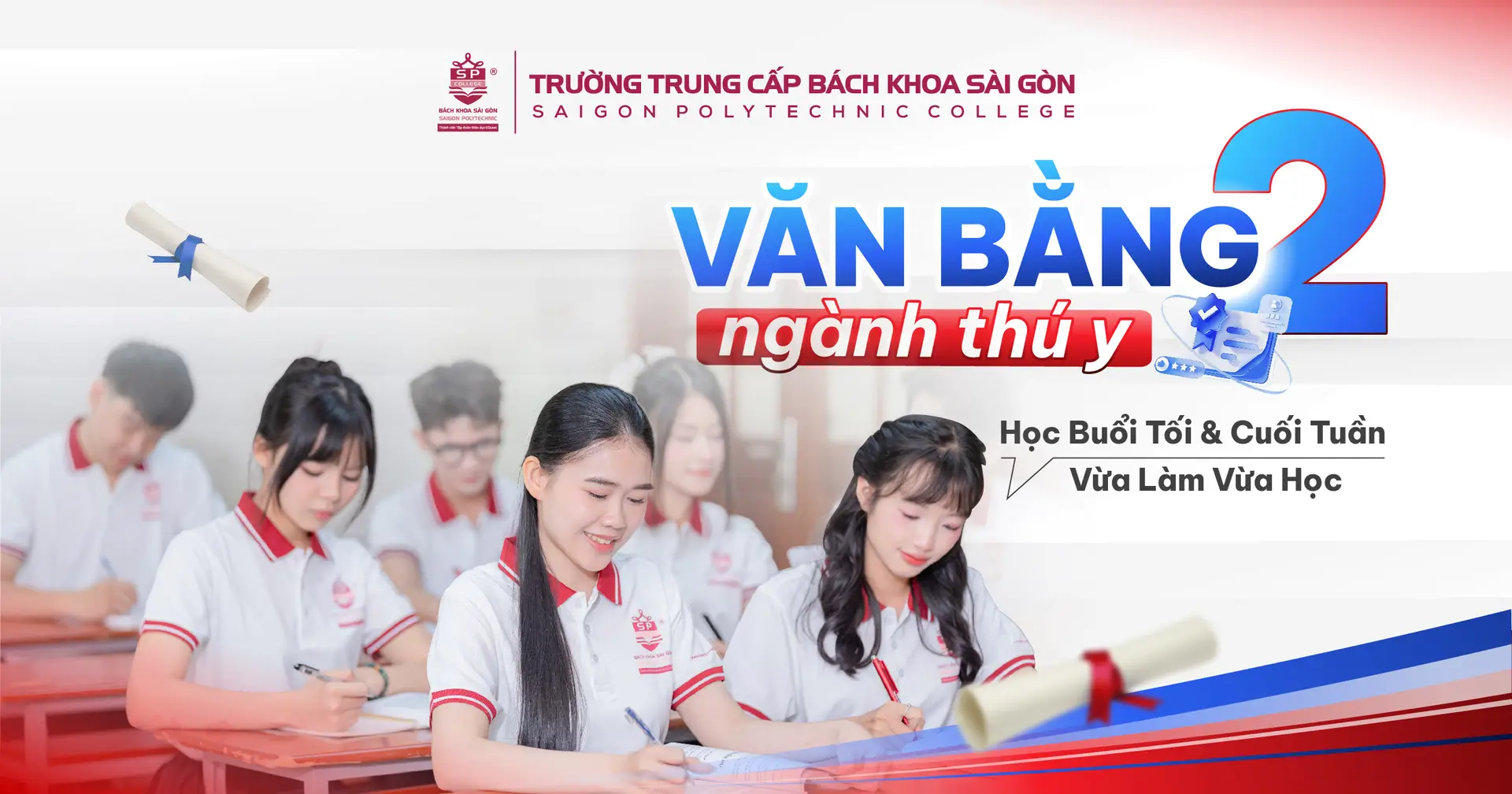 Học Văn bằng 2 Trung cấp Thú y: Đổi nghề nhanh, học ngoài giờ hành chính