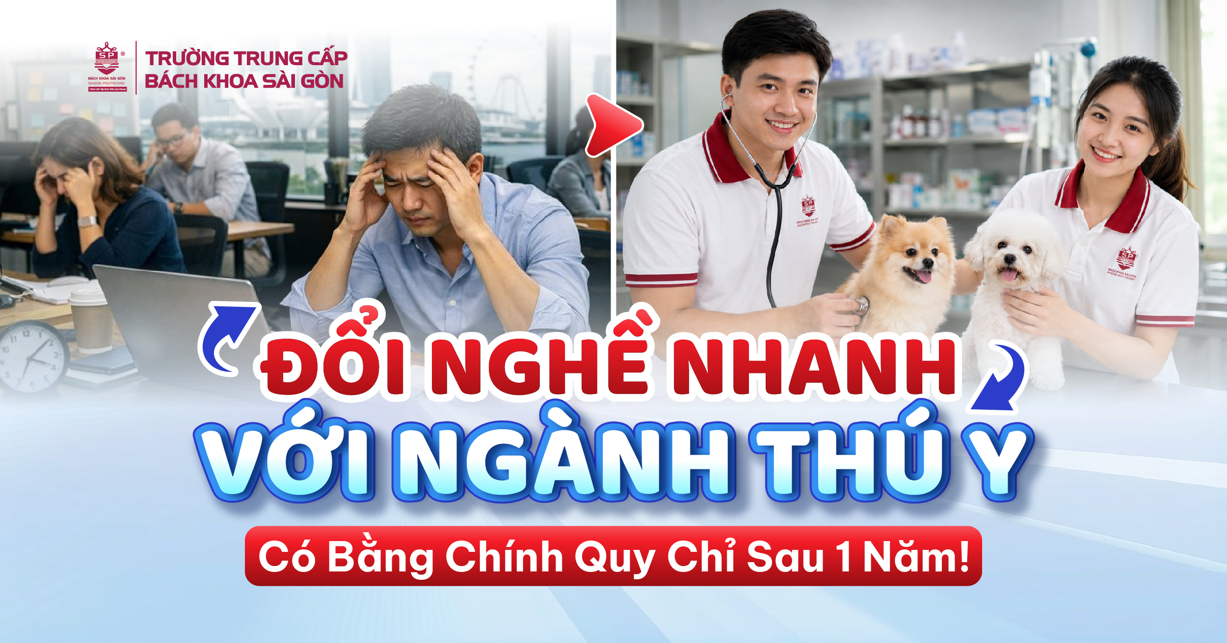 Học Văn bằng 2 Trung cấp Thú y: Đổi nghề nhanh, học ngoài giờ hành chính 2 đổi nghề nhanh khi học văn bằng 2 trung cấp thú y