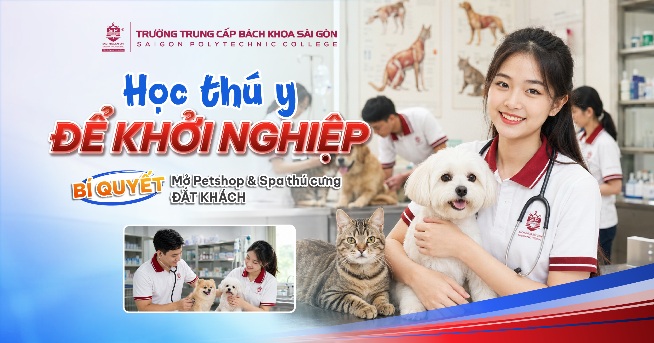 Kinh nghiệm mở Petshop, Phòng khám thú y từ tấm bằng Trung cấp