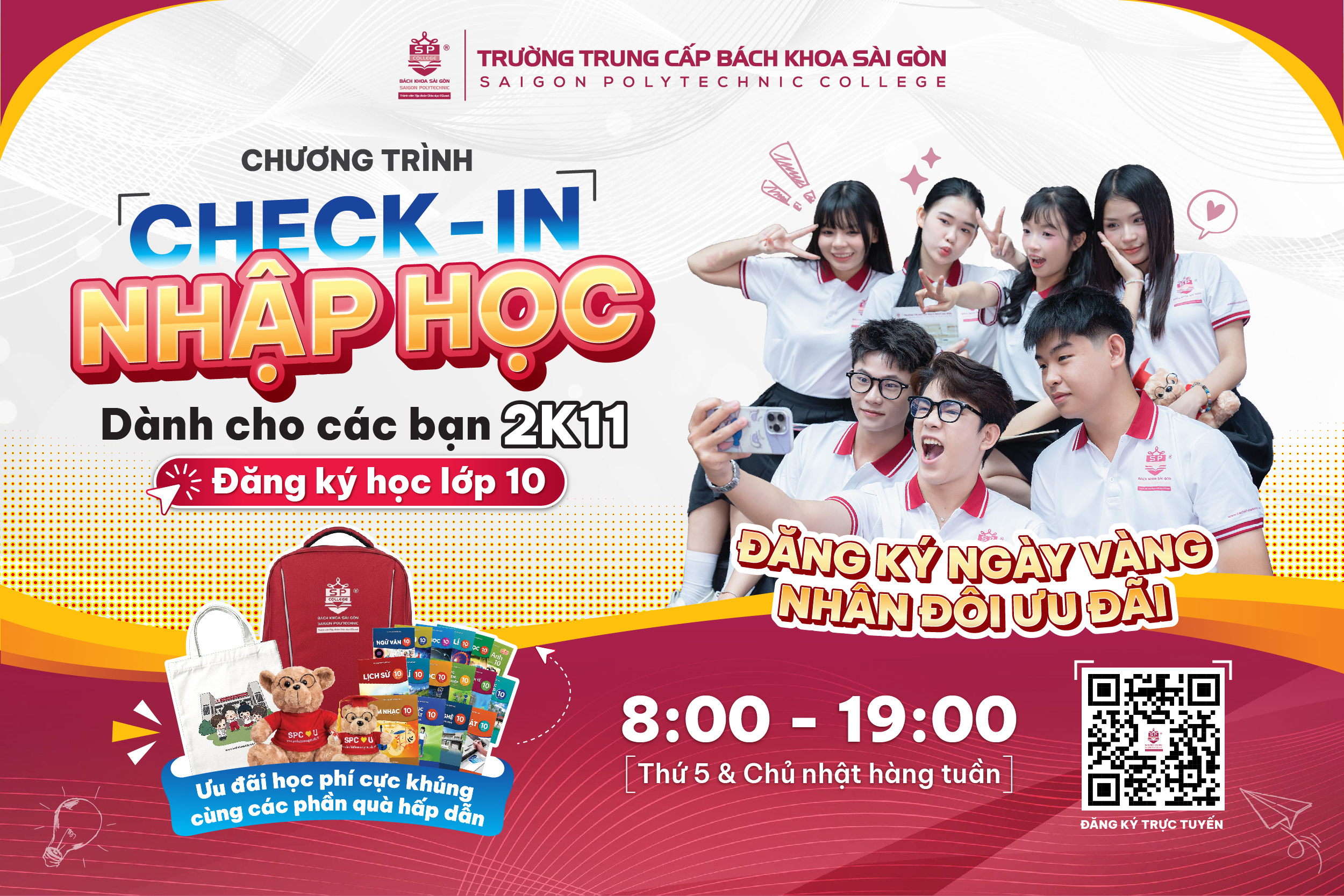 CHƯƠNG TRÌNH CHECK-IN NHẬP HỌC TẠI BÁCH KHOA SÀI GÒN