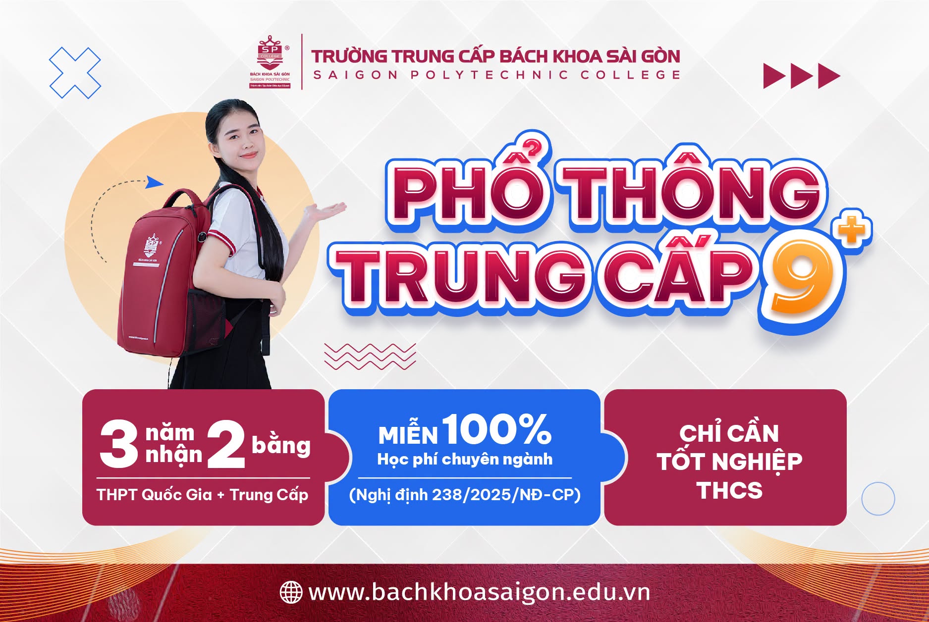 Học phí văn hóa hệ Phổ thông Trung cấp 9+ năm 2026 chỉ 1.300.000 đồng/tháng 3 Hoc-phi-van-hoa-he-pho-thong-trung-cap-9+-2026